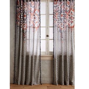 Anthropologie Boho Tassel Curtians